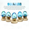 Whale shark Egg, Ocean Desk Decoration, Ornaments for Room, Office, Nautical Resin Wood Home Decor, Christmas Gift