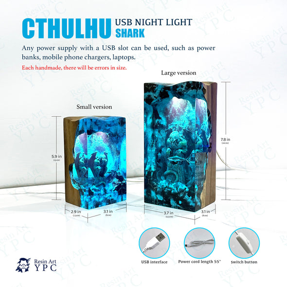 Custom order: Resin wood night light (The production time takes about 20-30 days)